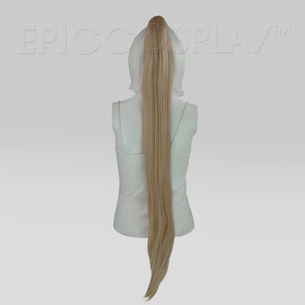 35" Strawberry Blonde Straight Ponytail Clipon
