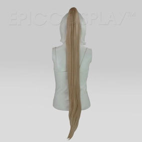 35" Strawberry Blonde Straight Ponytail Clipon