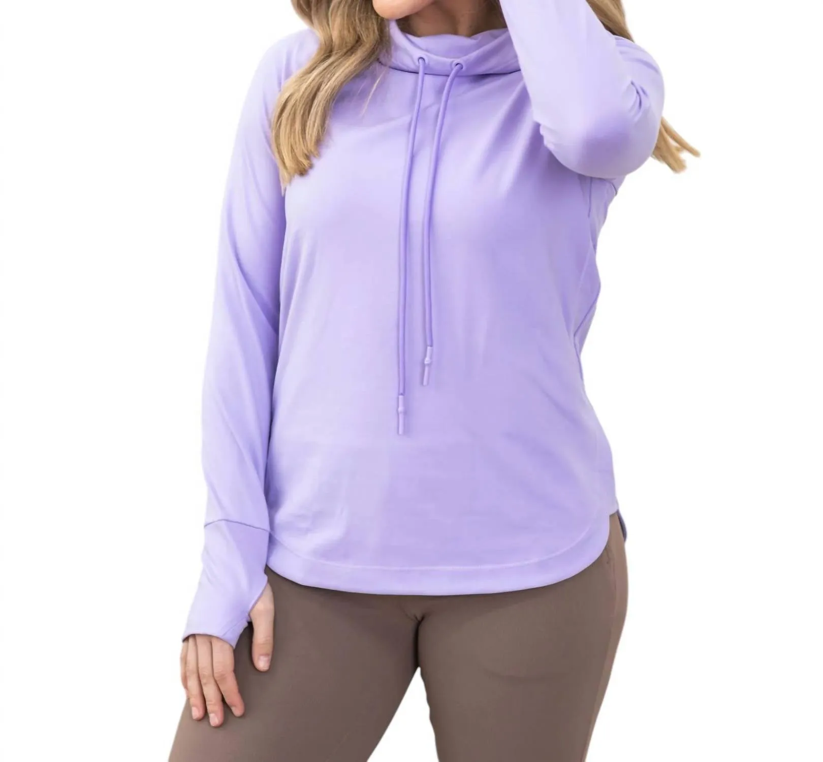 Activewear Hoodie In Lavender