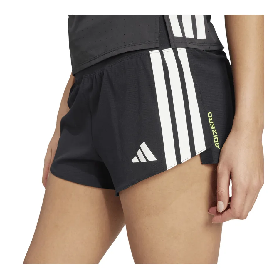 Adidas Women's Adizero Gel 4" Short in Black SS25