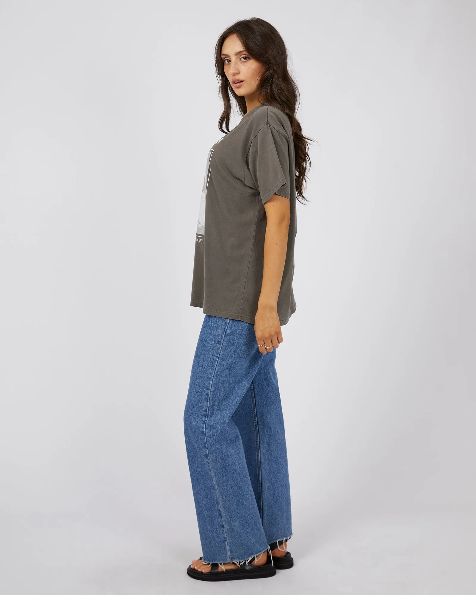 All About Eve Lovers Oversized Tee Charcoal