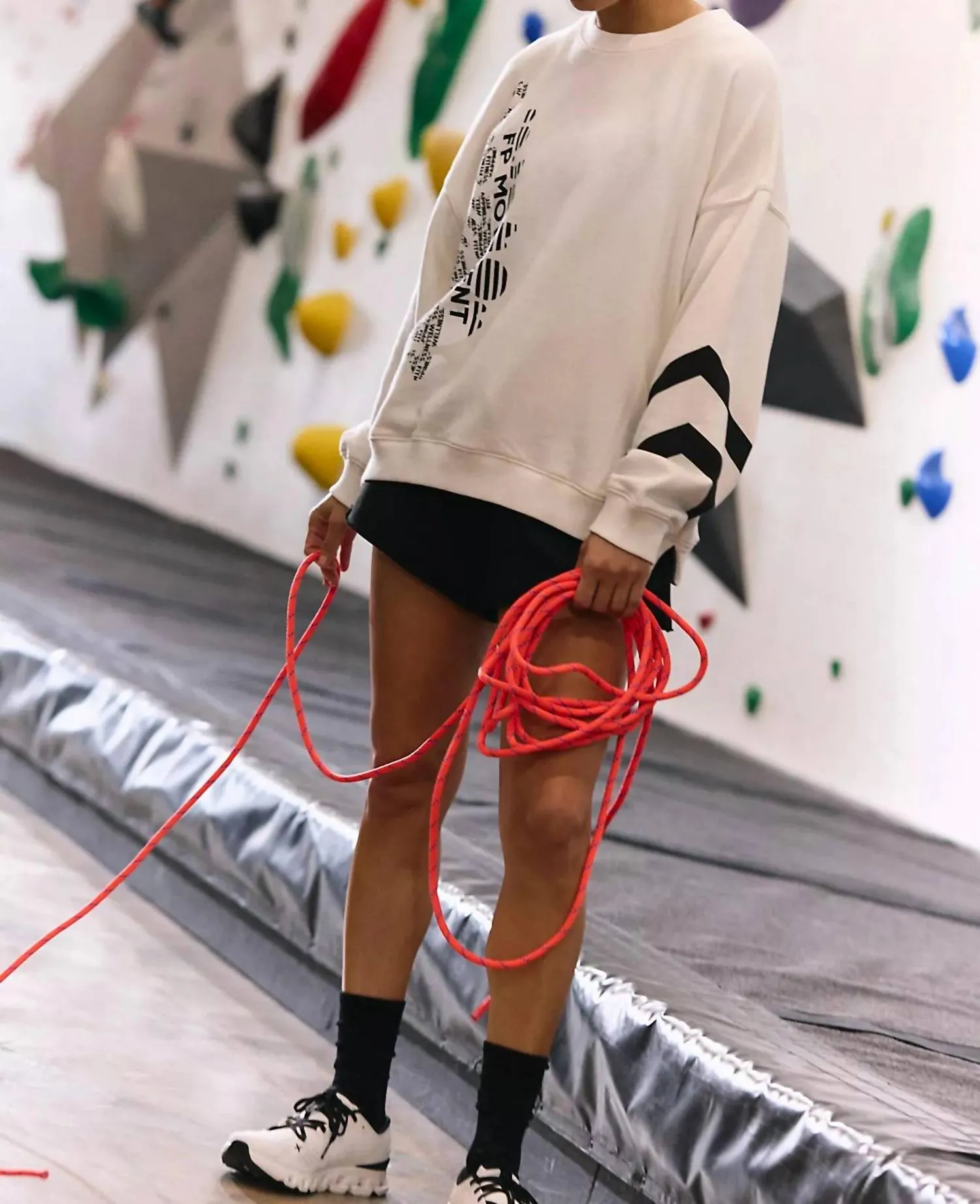 All Star Logo Pullover Sweatshirt In Ivory & Black Combo