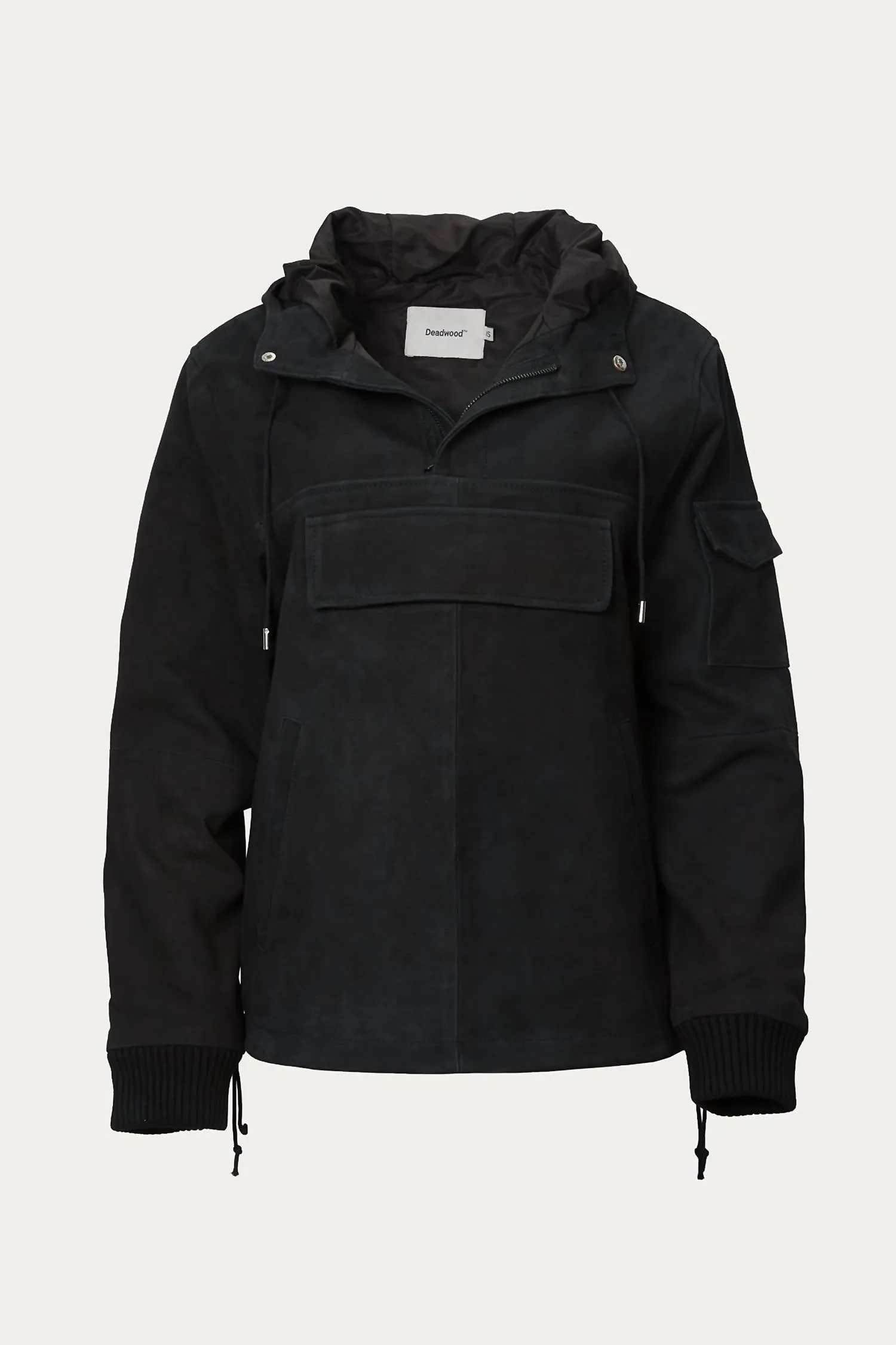 Anchor Anorak Suede In Black
