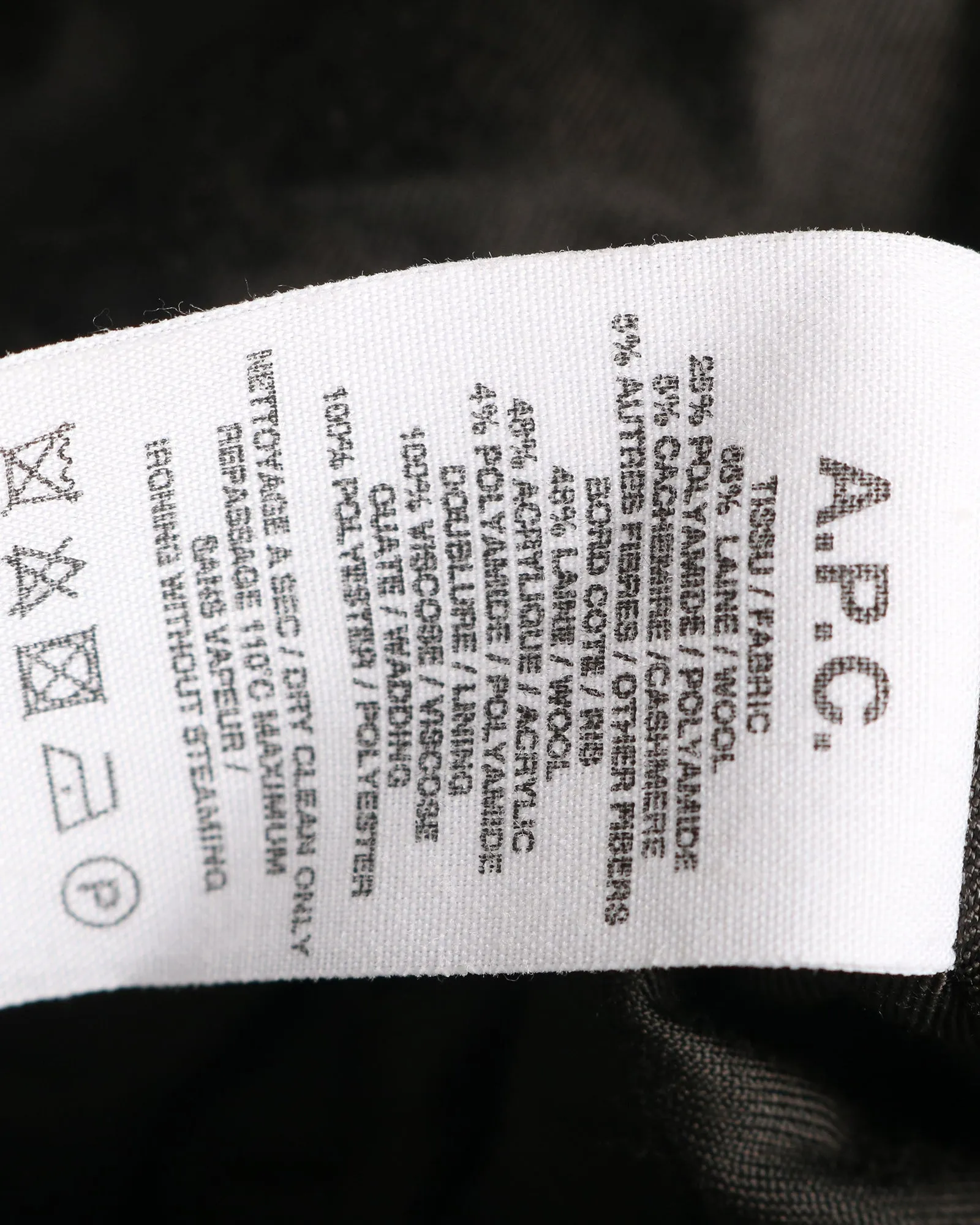 A.P.C Mouliné Lota Bomber Jacket in Navy Wool