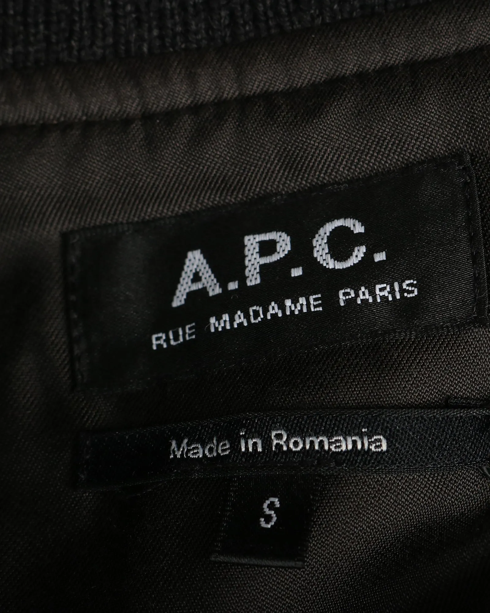 A.P.C Mouliné Lota Bomber Jacket in Navy Wool