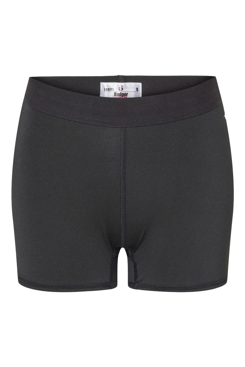 Badger Womens Moisture Wicking Pro Compression Shorts - Black