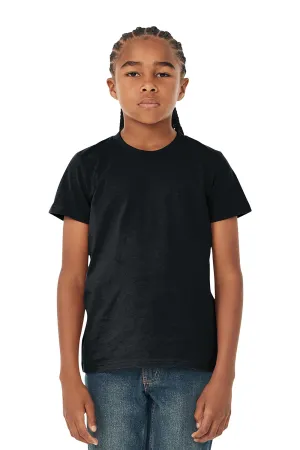 Bella   Canvas Youth Jersey Short Sleeve Crewneck T-Shirt - Heather Dark Grey