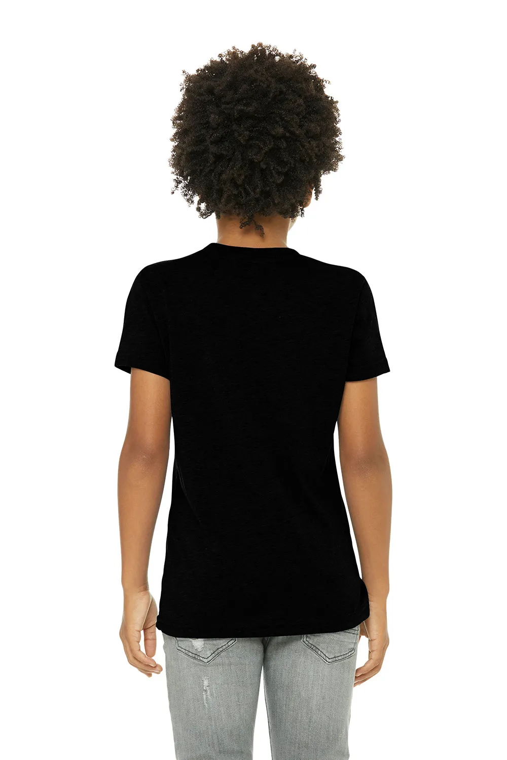 Bella   Canvas Youth Short Sleeve Crewneck T-Shirt - Solid Black