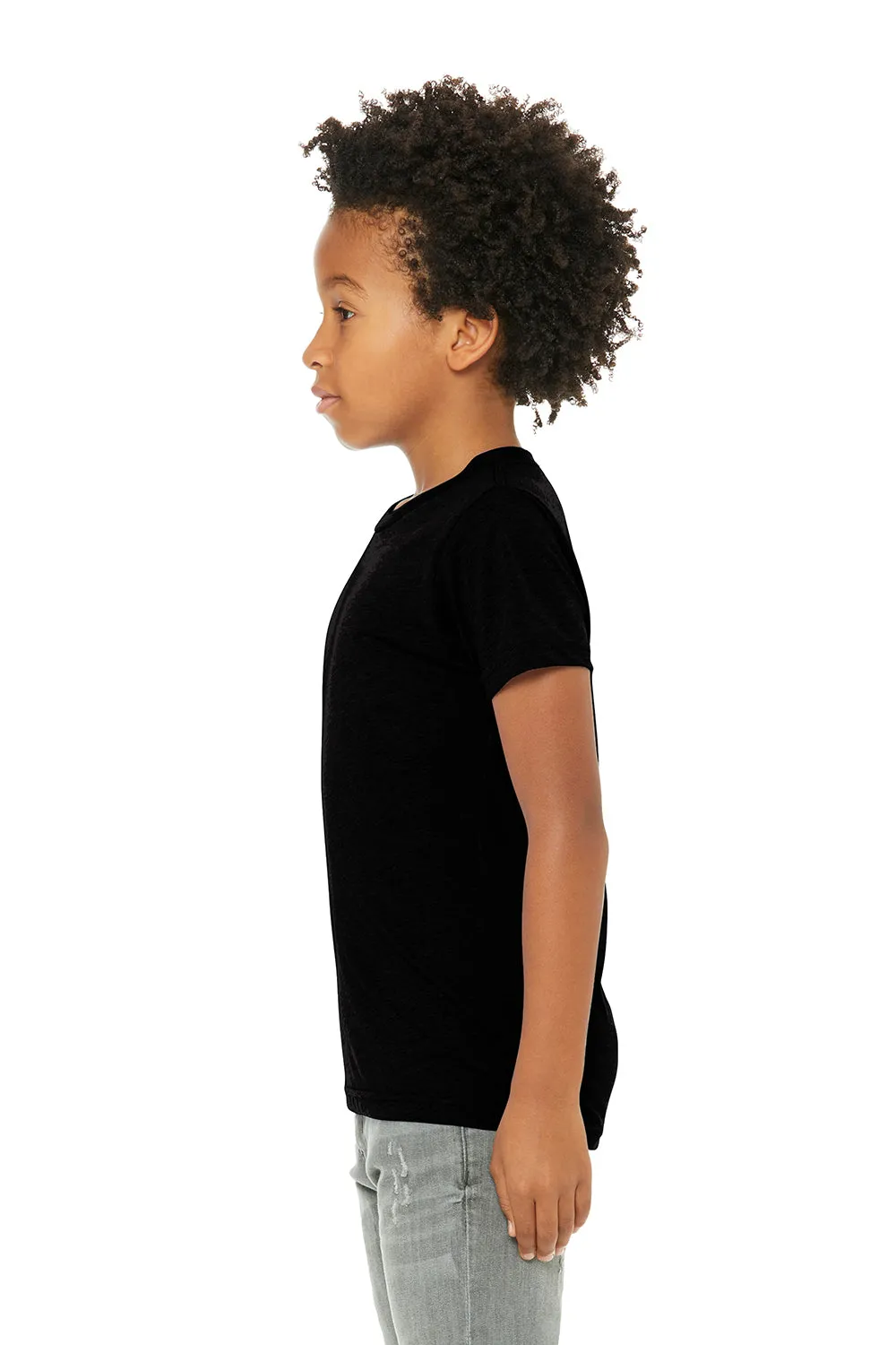 Bella   Canvas Youth Short Sleeve Crewneck T-Shirt - Solid Black