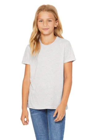 Bella   Canvas Youth Short Sleeve Crewneck T-Shirt - White Fleck
