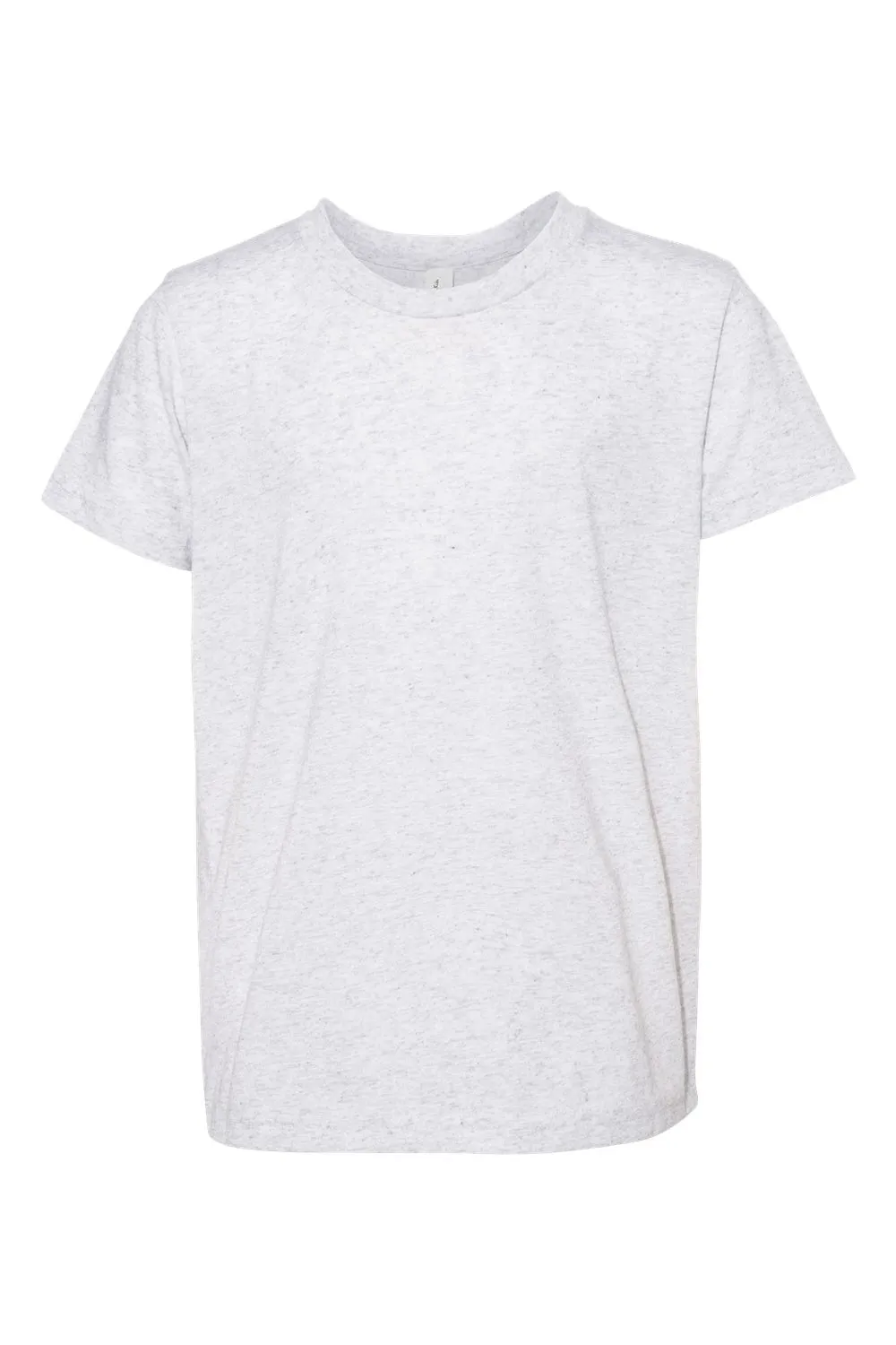 Bella   Canvas Youth Short Sleeve Crewneck T-Shirt - White Fleck