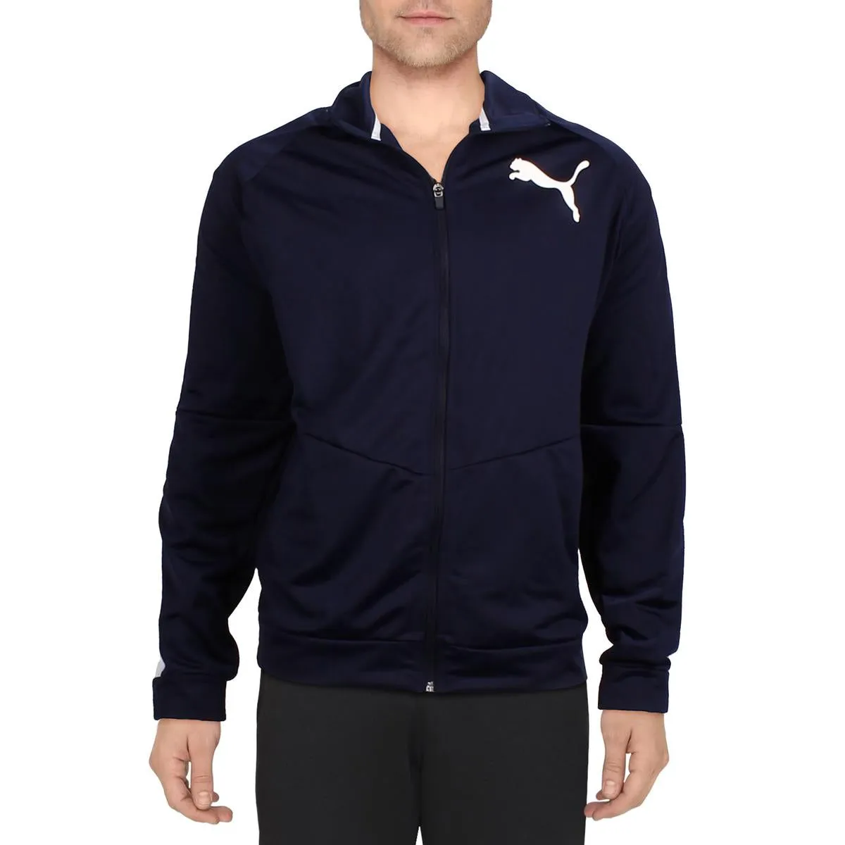 Big & Tall Mens Logo Polyester Track Jacket