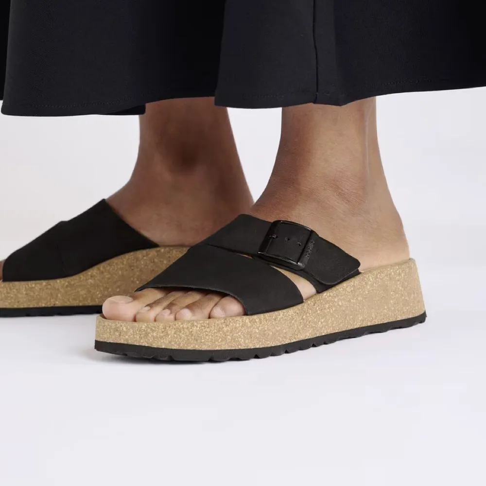 Birkenstock Women's Almina Slide Sandal in Black