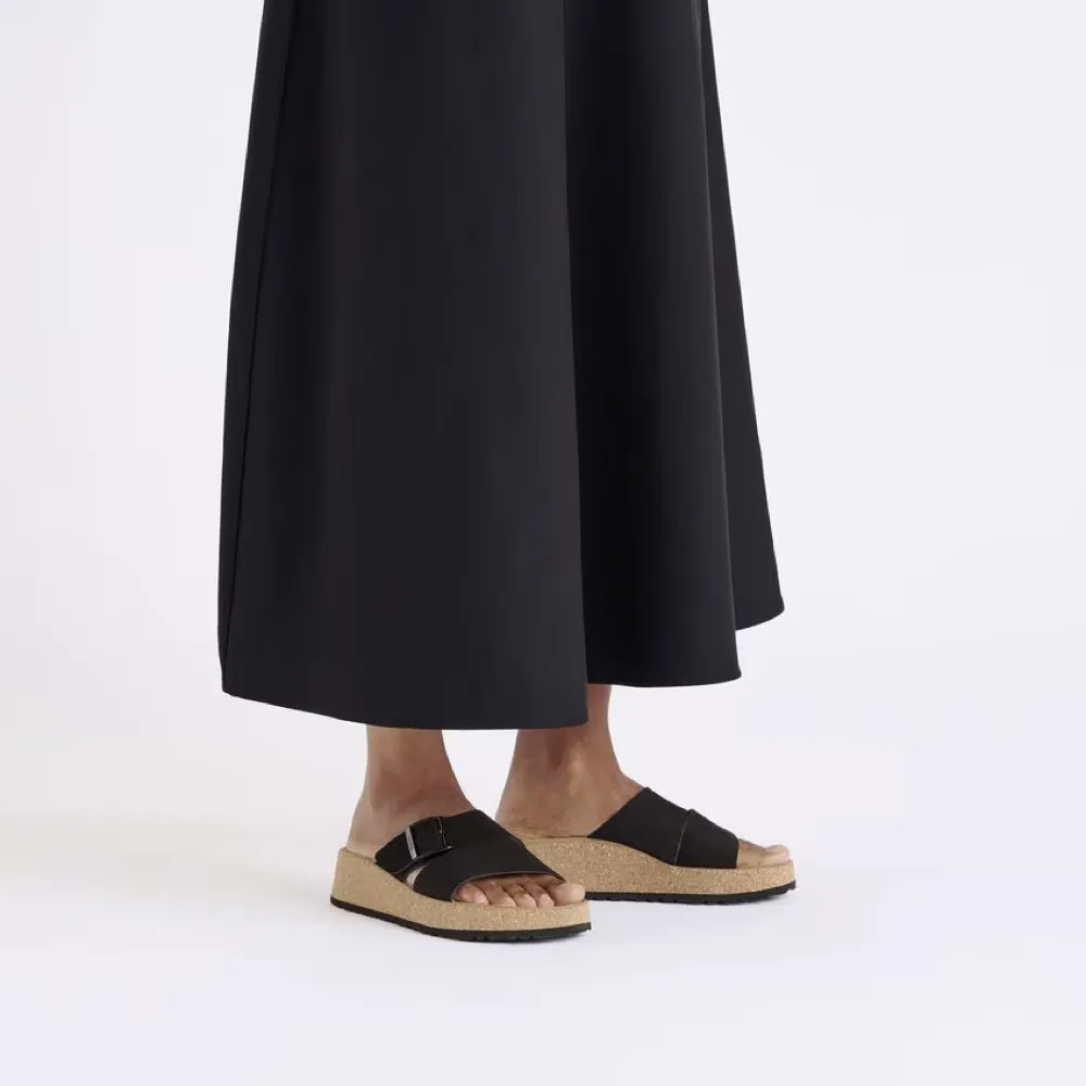 Birkenstock Women's Almina Slide Sandal in Black