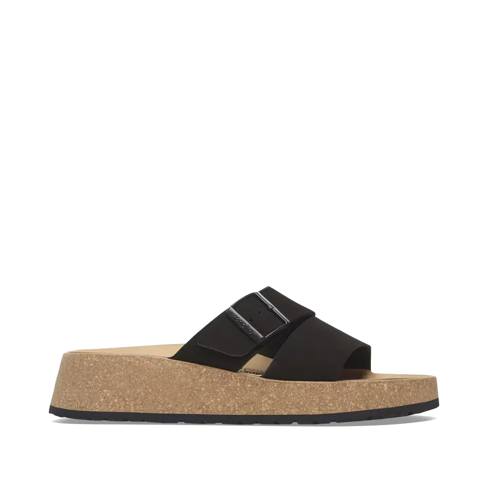 Birkenstock Women's Almina Slide Sandal in Black
