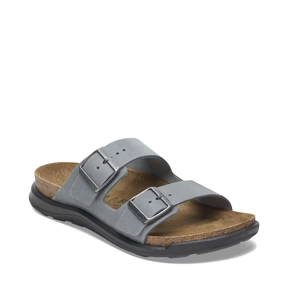 Birkenstock Women's Arizona Crosstown Rugged Oiled Leather Sandal in Basalt