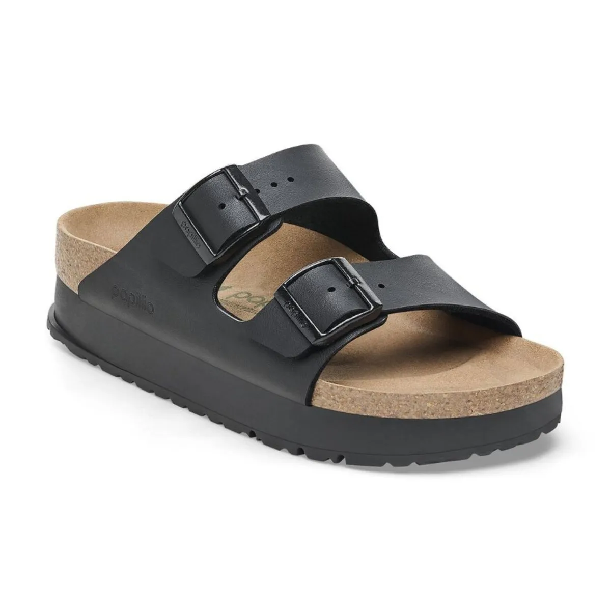 Birkenstock Women's Arizona Flex Platform Birko-Flor Black