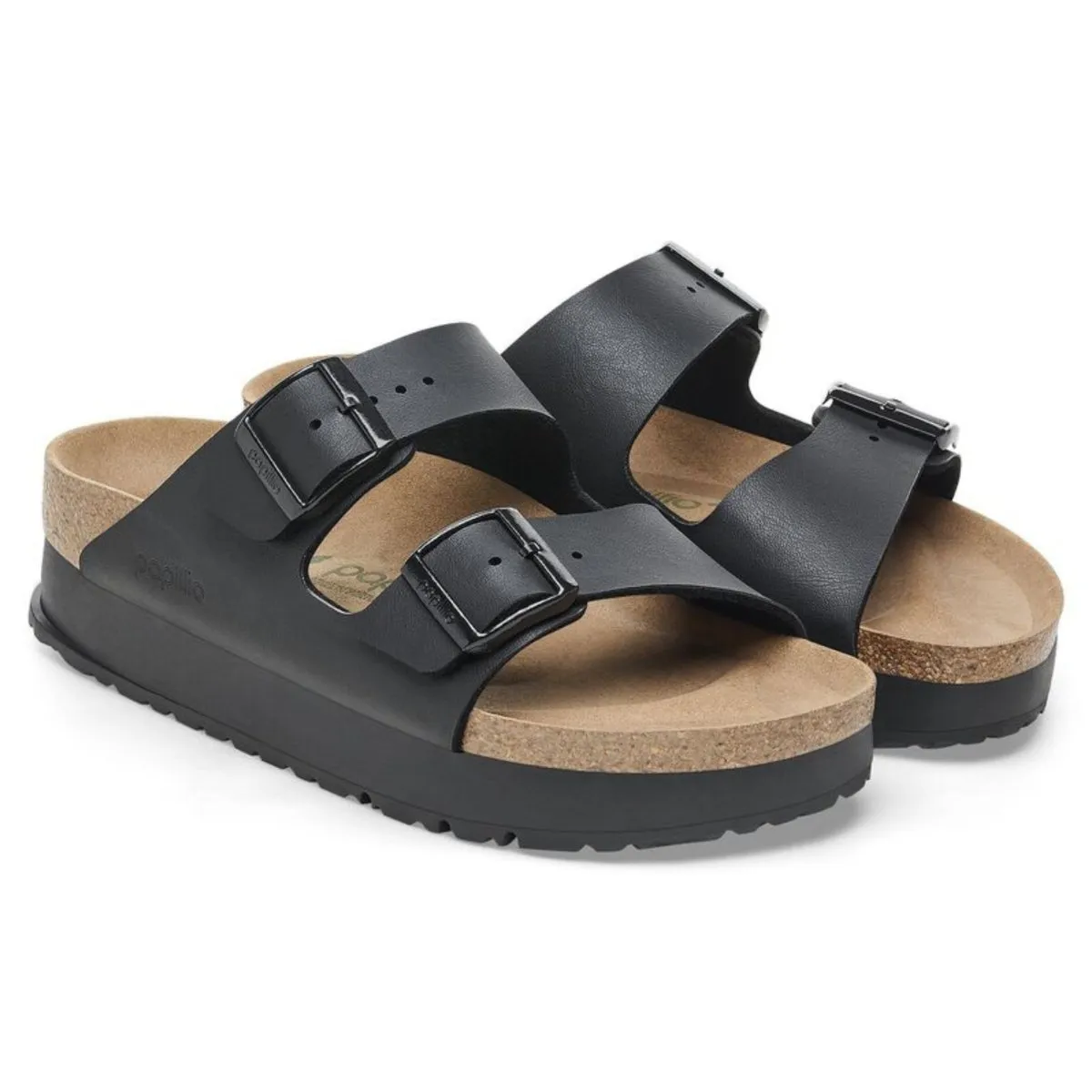 Birkenstock Women's Arizona Flex Platform Birko-Flor Black