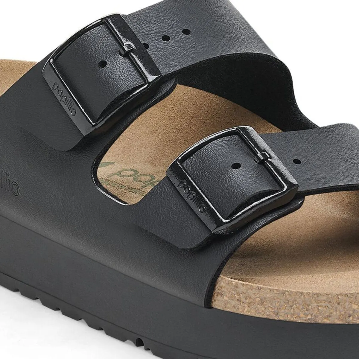 Birkenstock Women's Arizona Flex Platform Birko-Flor Black