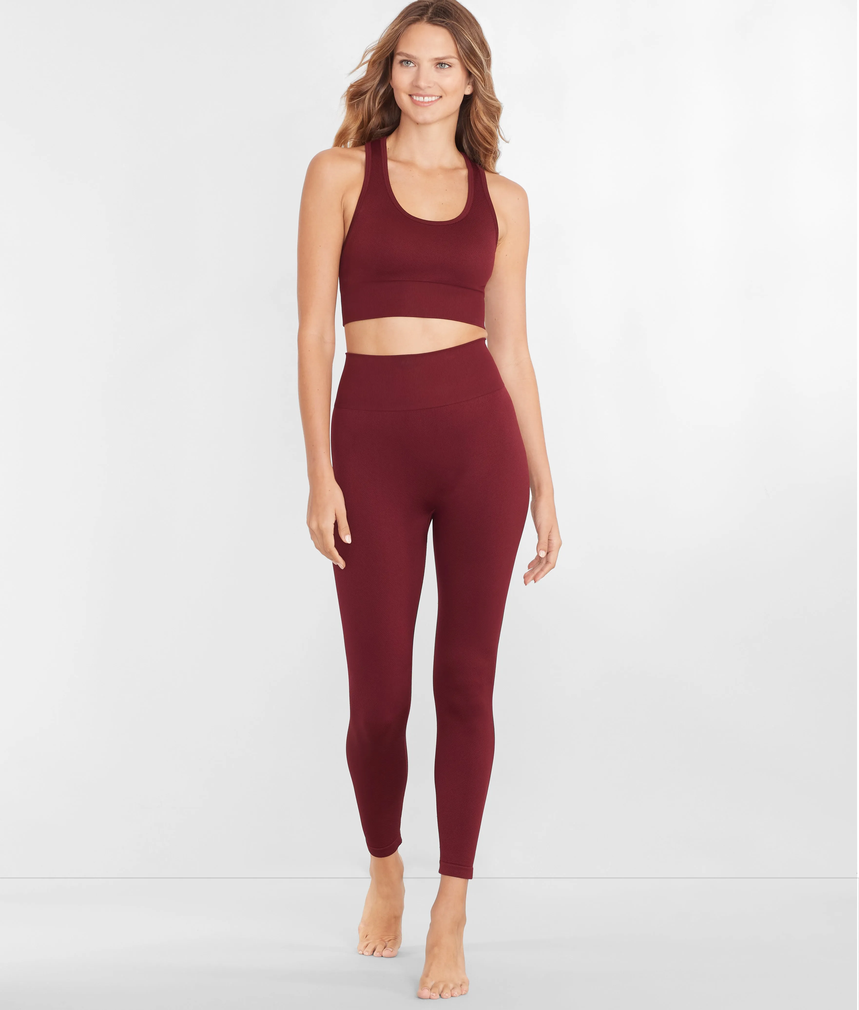 Body Up Women's Seamless Rib Leggings