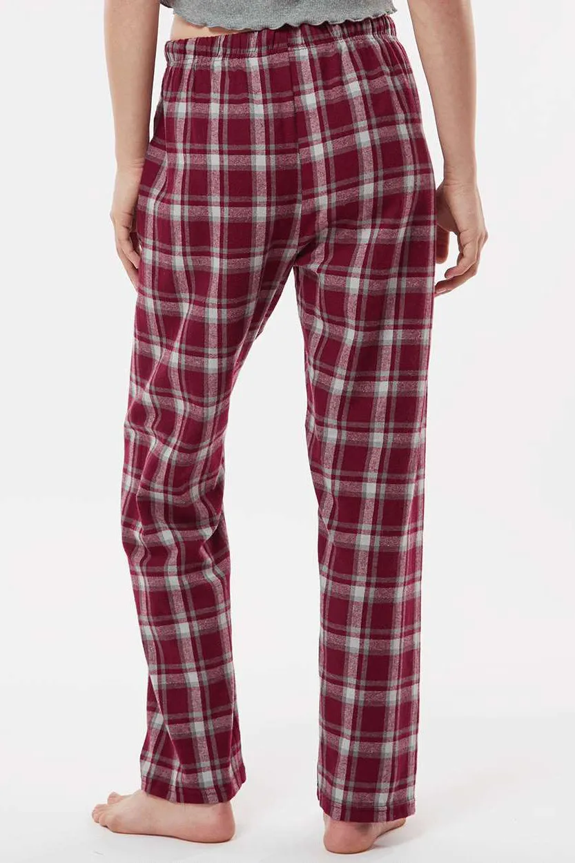 Boxercraft Womens Haley Flannel Pants w/ Pockets - Heritage Maroon Plaid