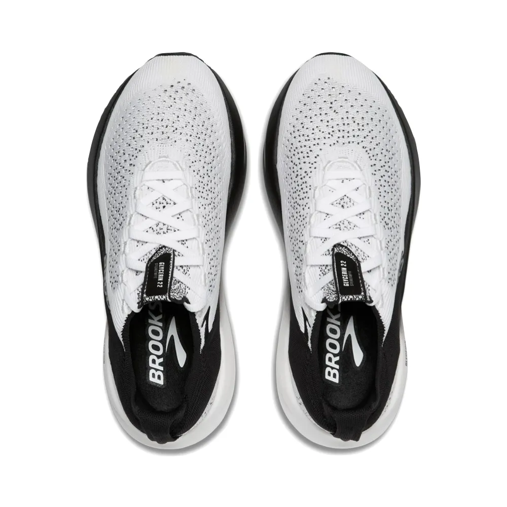 Brooks Men's Glycerin StealthFit 22 Sneaker in White/Grey/Black