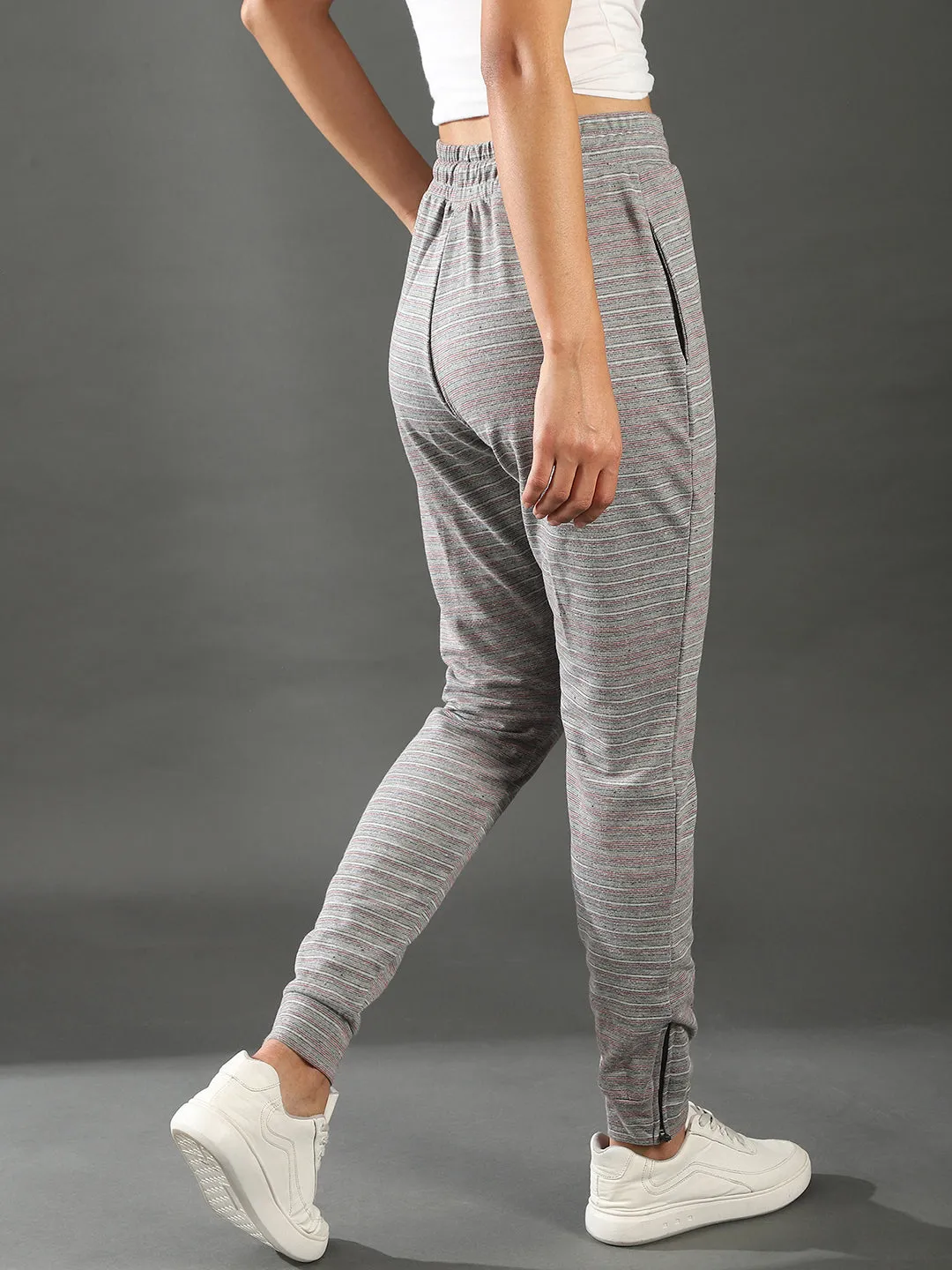 Campus Sutra Women Stylish Striped Trackpant