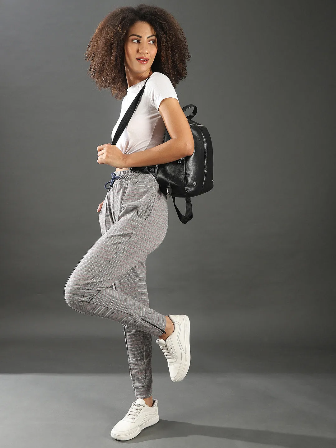 Campus Sutra Women Stylish Striped Trackpant