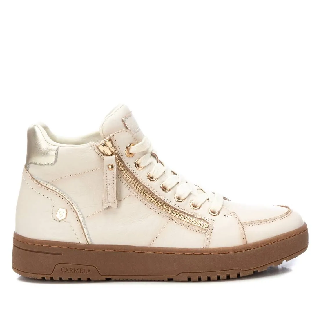 Carmela CollectionWWomen's Leather High Top Sneakers By XTI