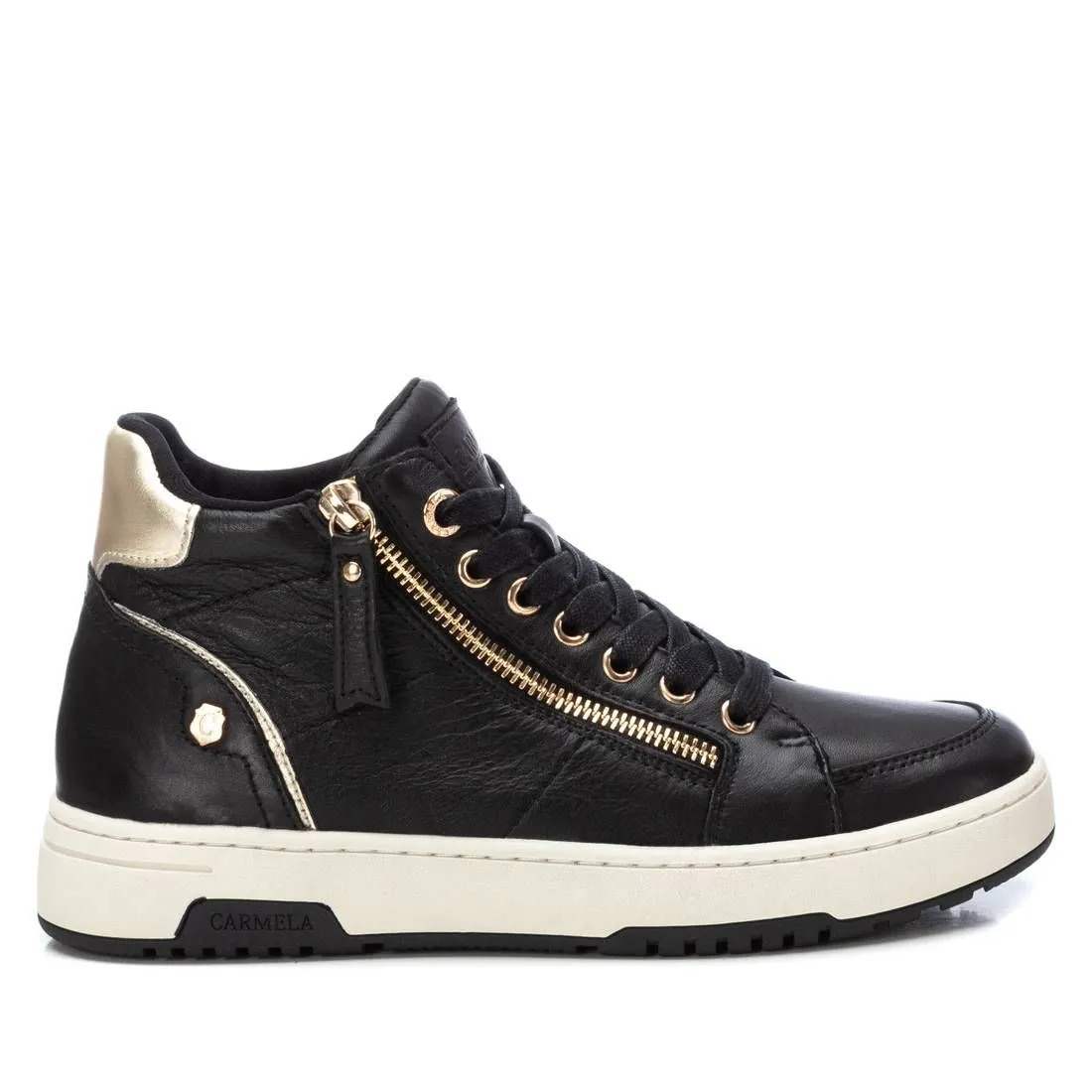 Carmela CollectionWWomen's Leather High Top Sneakers By XTI