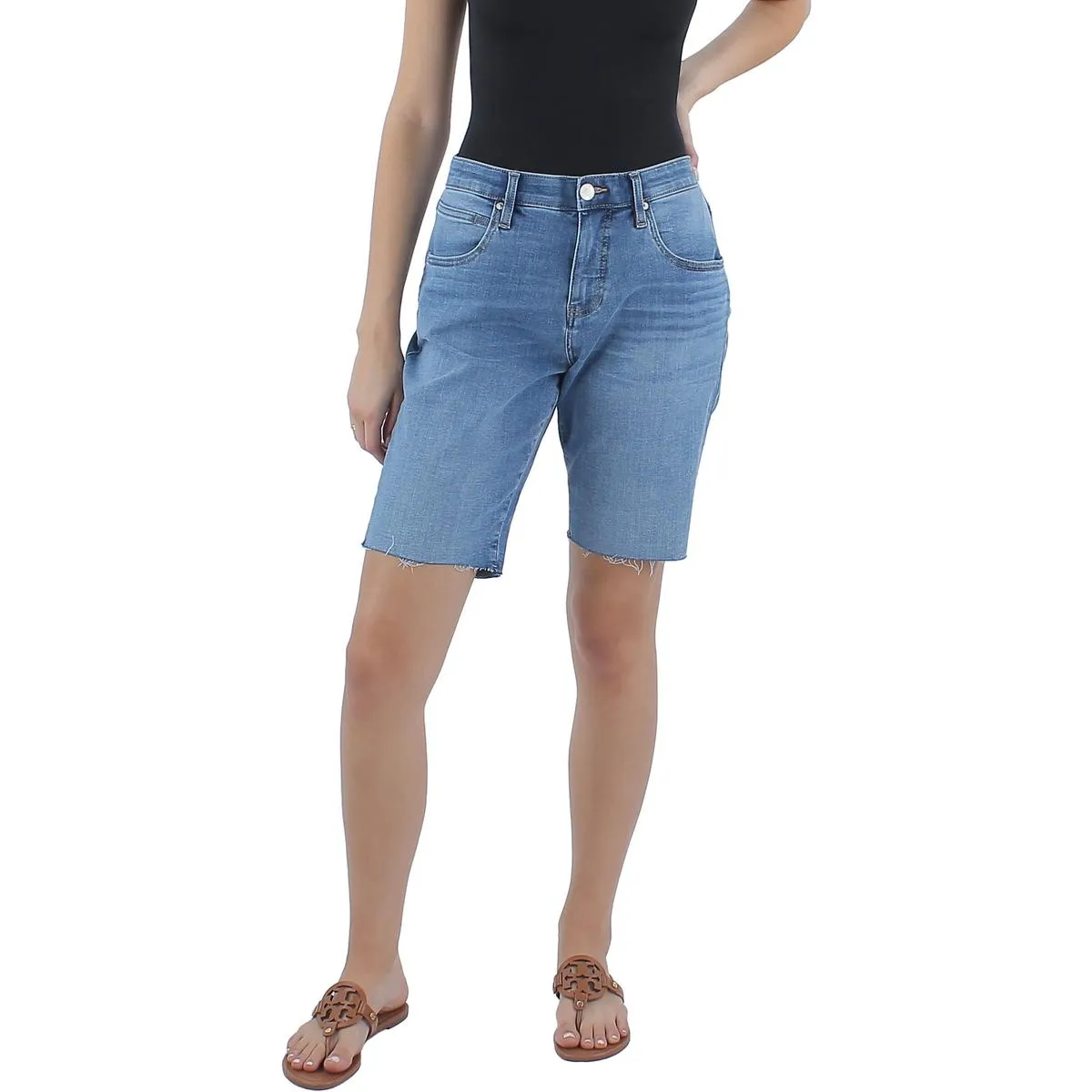Cecilia Womens Mid-Rise 10" Inseam Bermuda Shorts