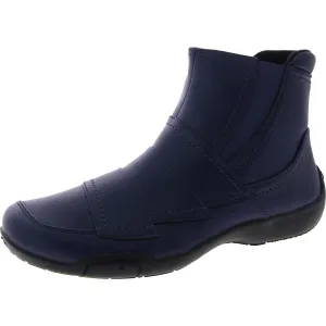 Claire Womens Faux Leather Casual Ankle Boots