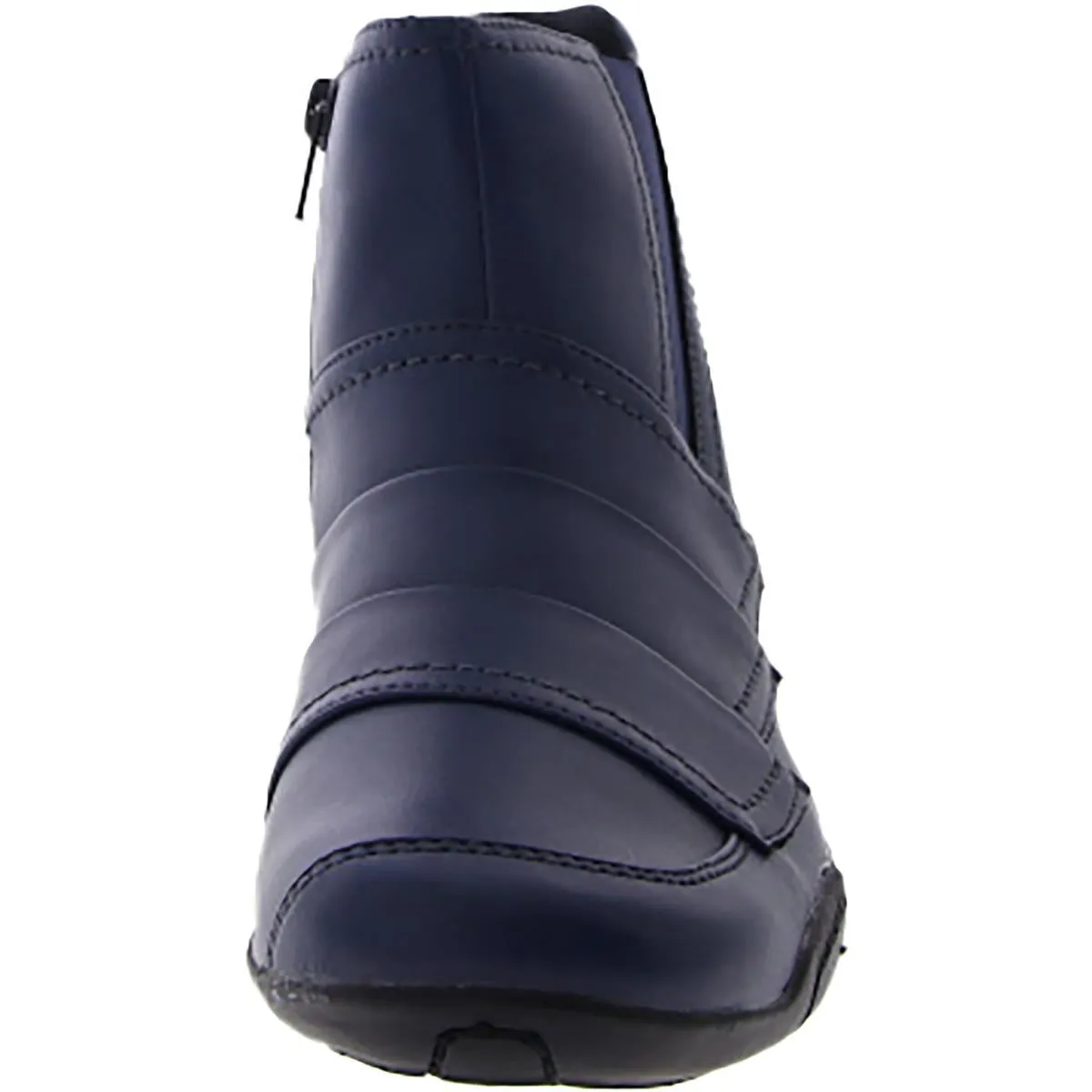 Claire Womens Faux Leather Casual Ankle Boots