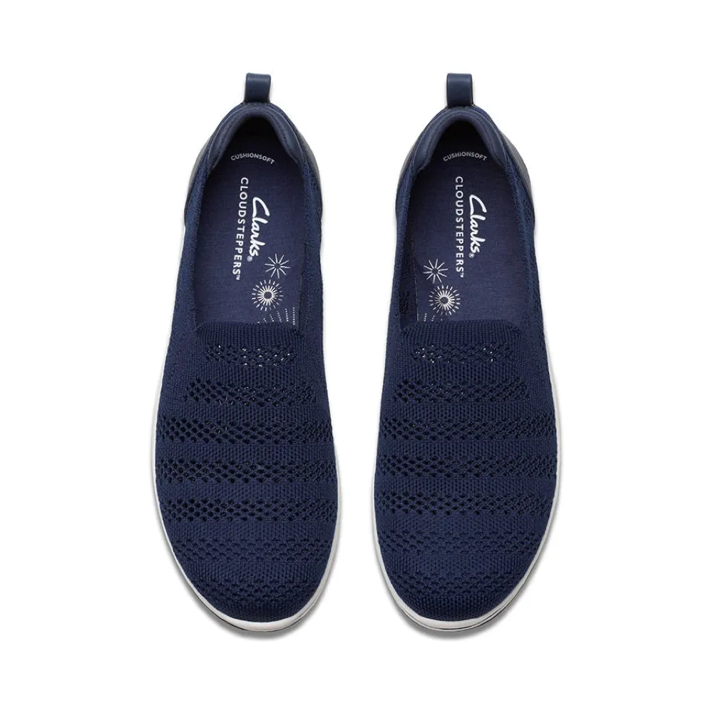 Clarks Women's Breezey Izzy Slip On in Navy