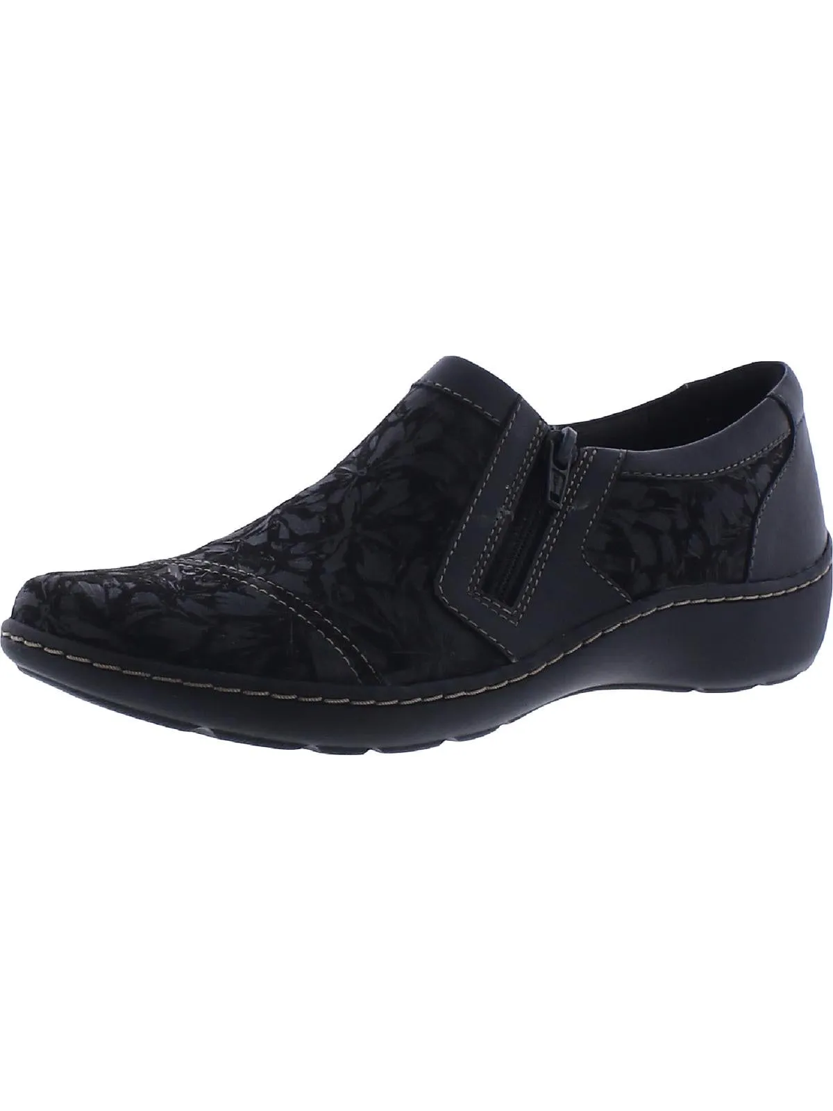 Cora Giny Womens Leather Slip On Casual Shoes