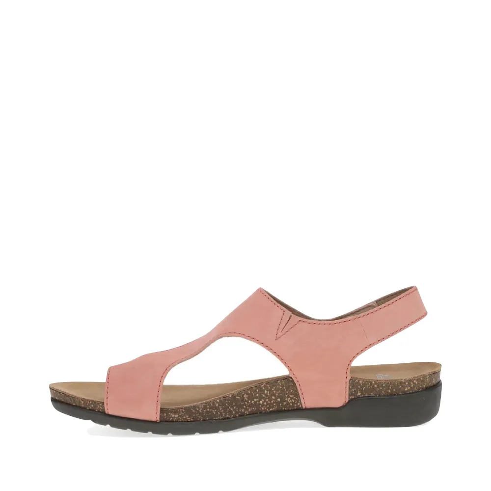 Dansko Women's Reece Thong Sandal in Rose Nubuck