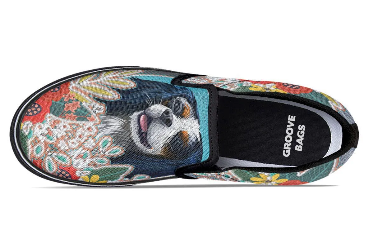 Denim Style King Charles Slip-On Shoes