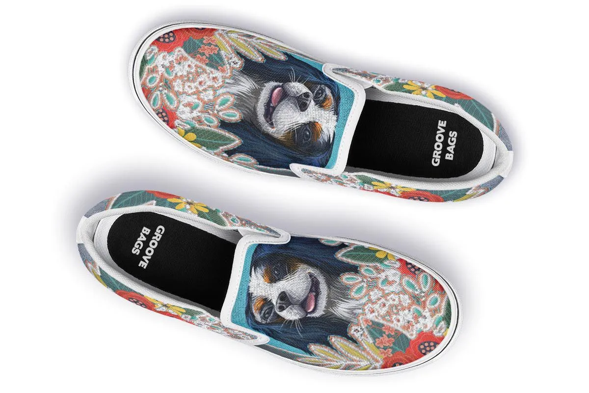 Denim Style King Charles Slip-On Shoes