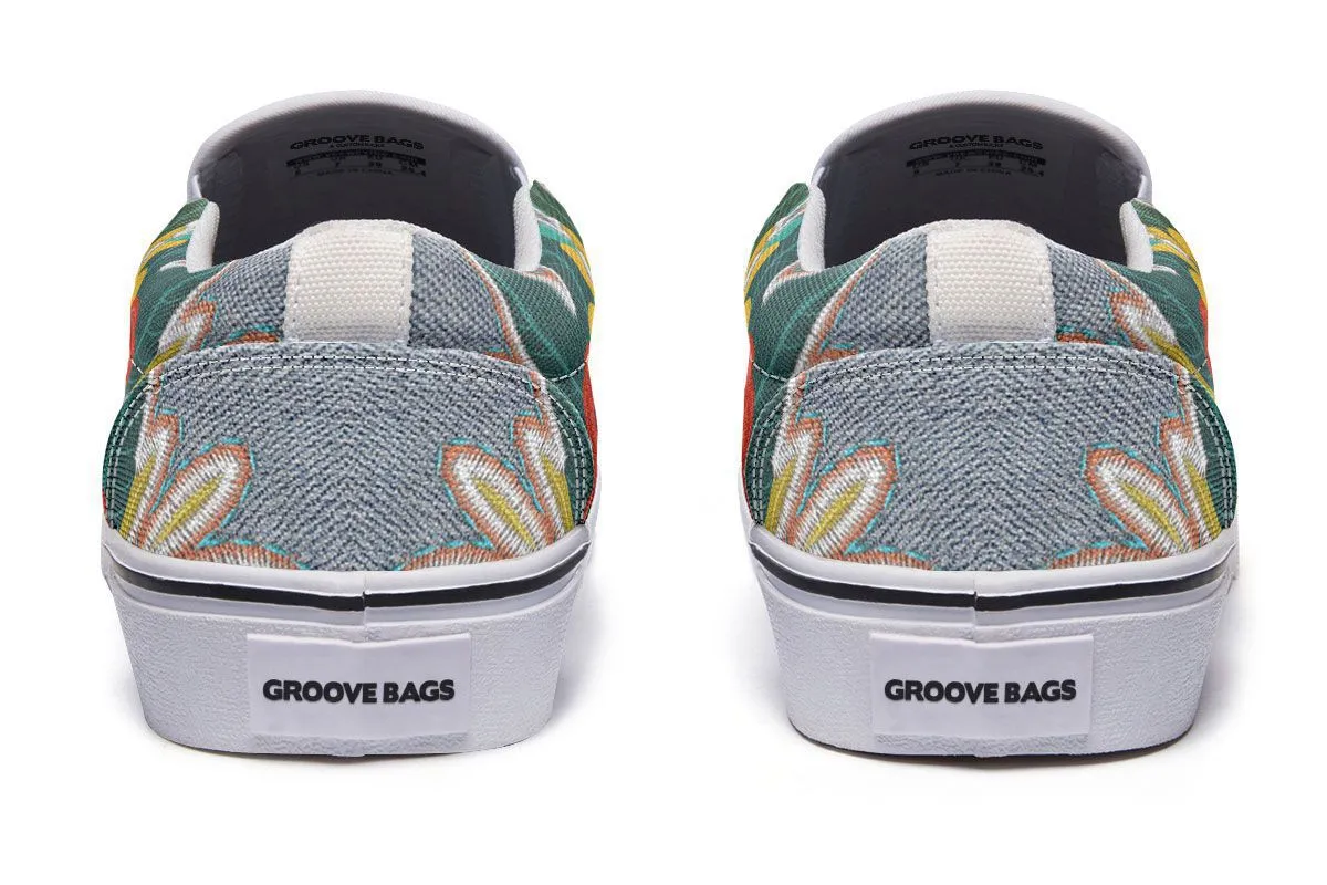 Denim Style King Charles Slip-On Shoes