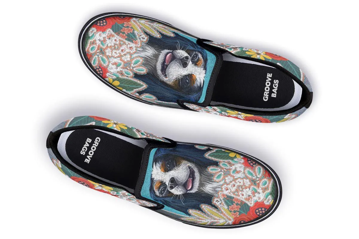 Denim Style King Charles Slip-On Shoes