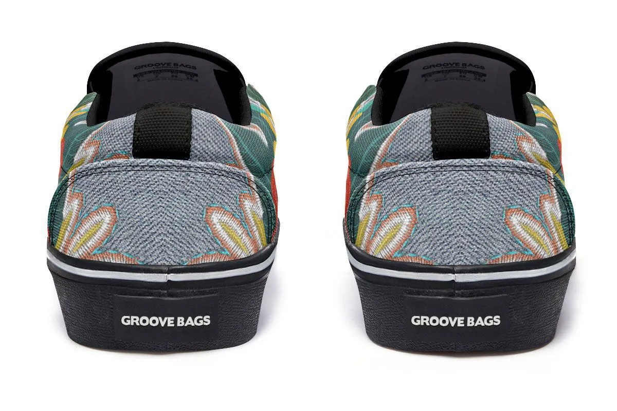 Denim Style King Charles Slip-On Shoes