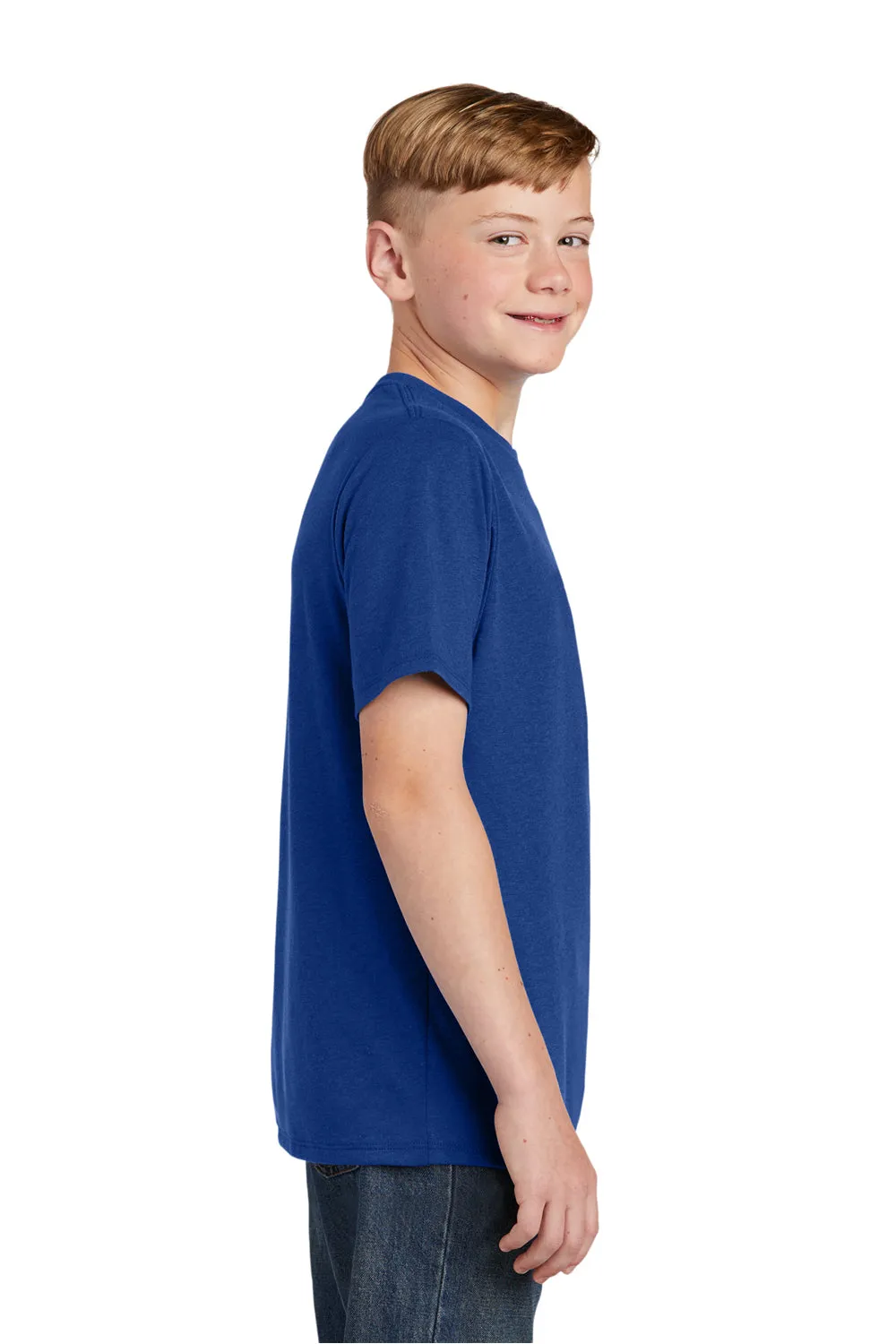 District Youth Perfect Tri Short Sleeve Crewneck T-Shirt - Deep Royal Blue