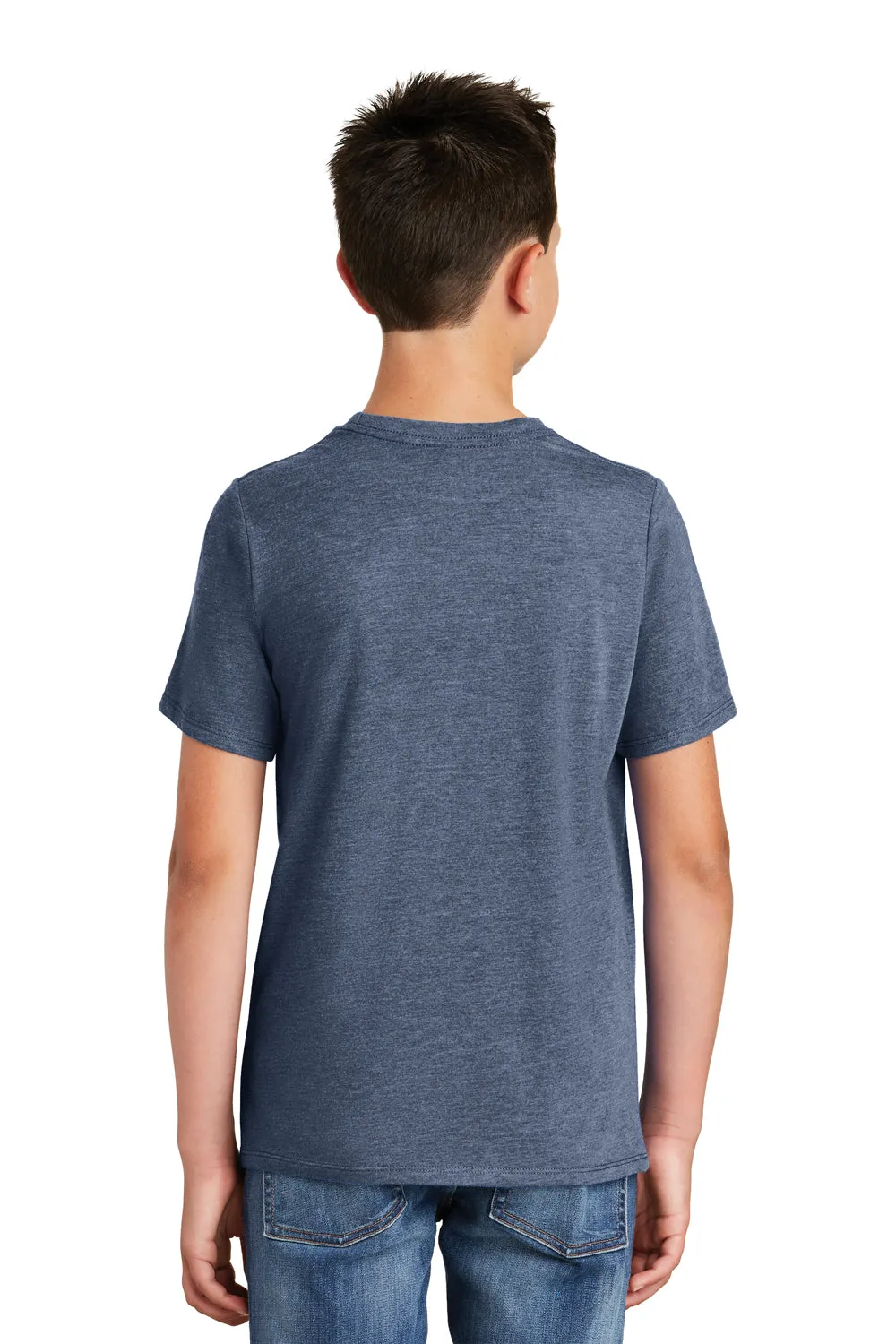 District Youth Perfect Tri Short Sleeve Crewneck T-Shirt - Navy Blue Frost