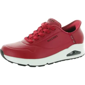 EASY-AIR Mens Cushioned Footbed Faux Leather Running & Training Shoes