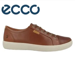 Ecco Soft V.I.I Laced Cognac Shoes Brown