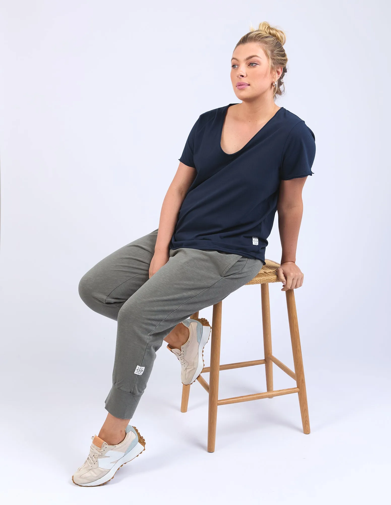 Elm Pima Vee Tee Navy