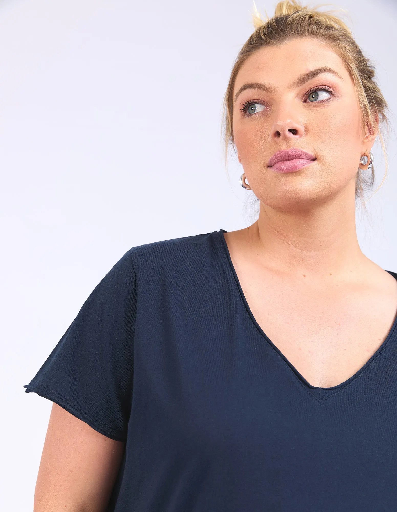 Elm Pima Vee Tee Navy