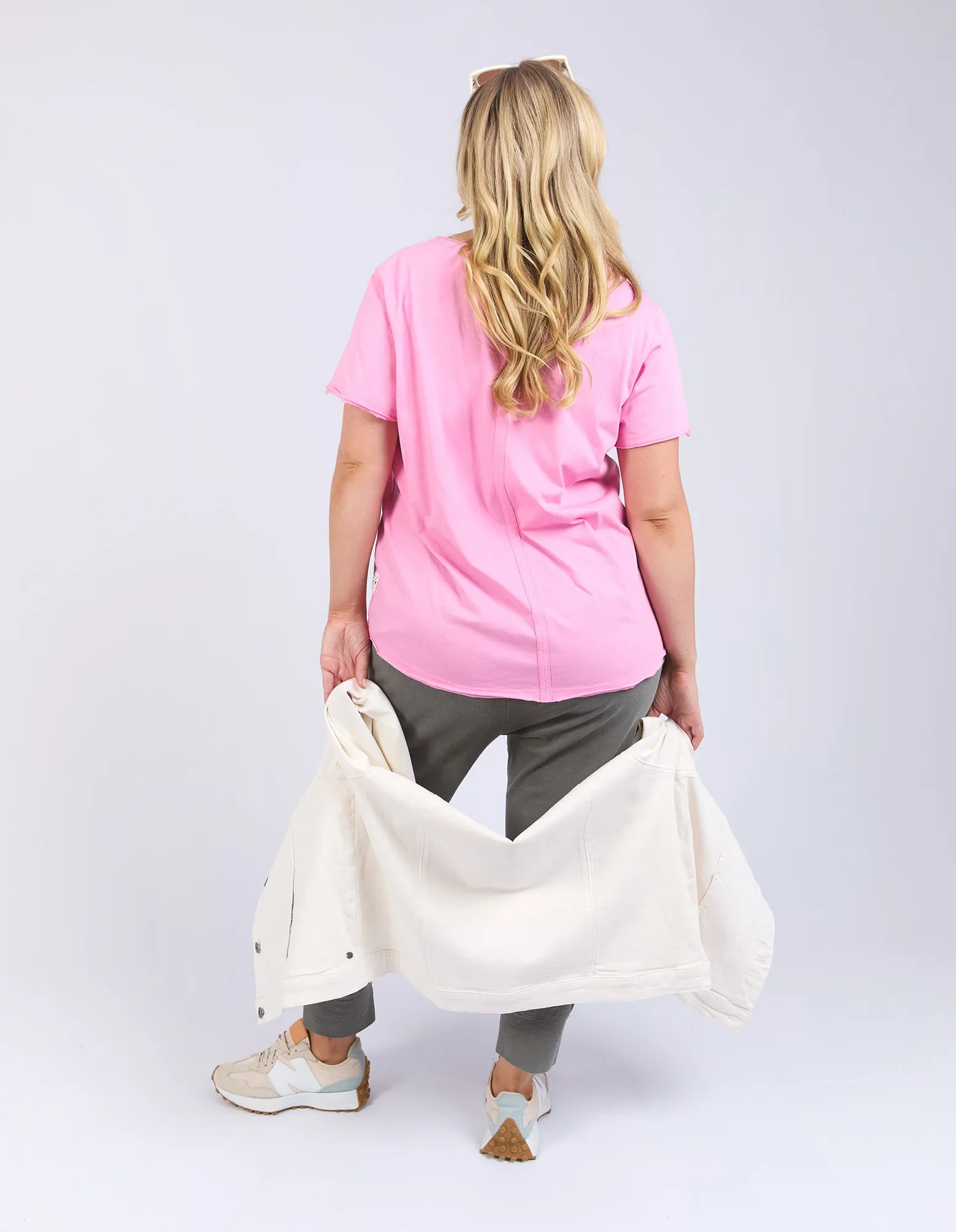 Elm Pima Vee Tee Strawberry Pink
