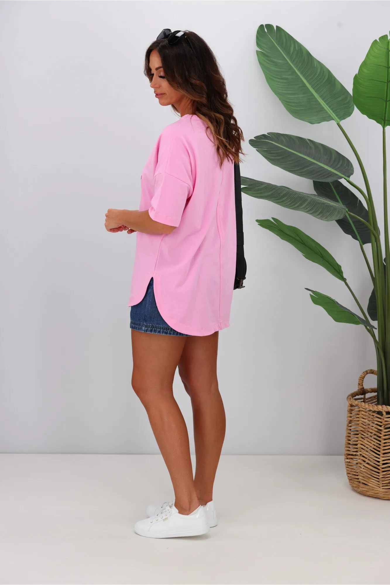 Elm Vertical Heart Carnival Tee Pink