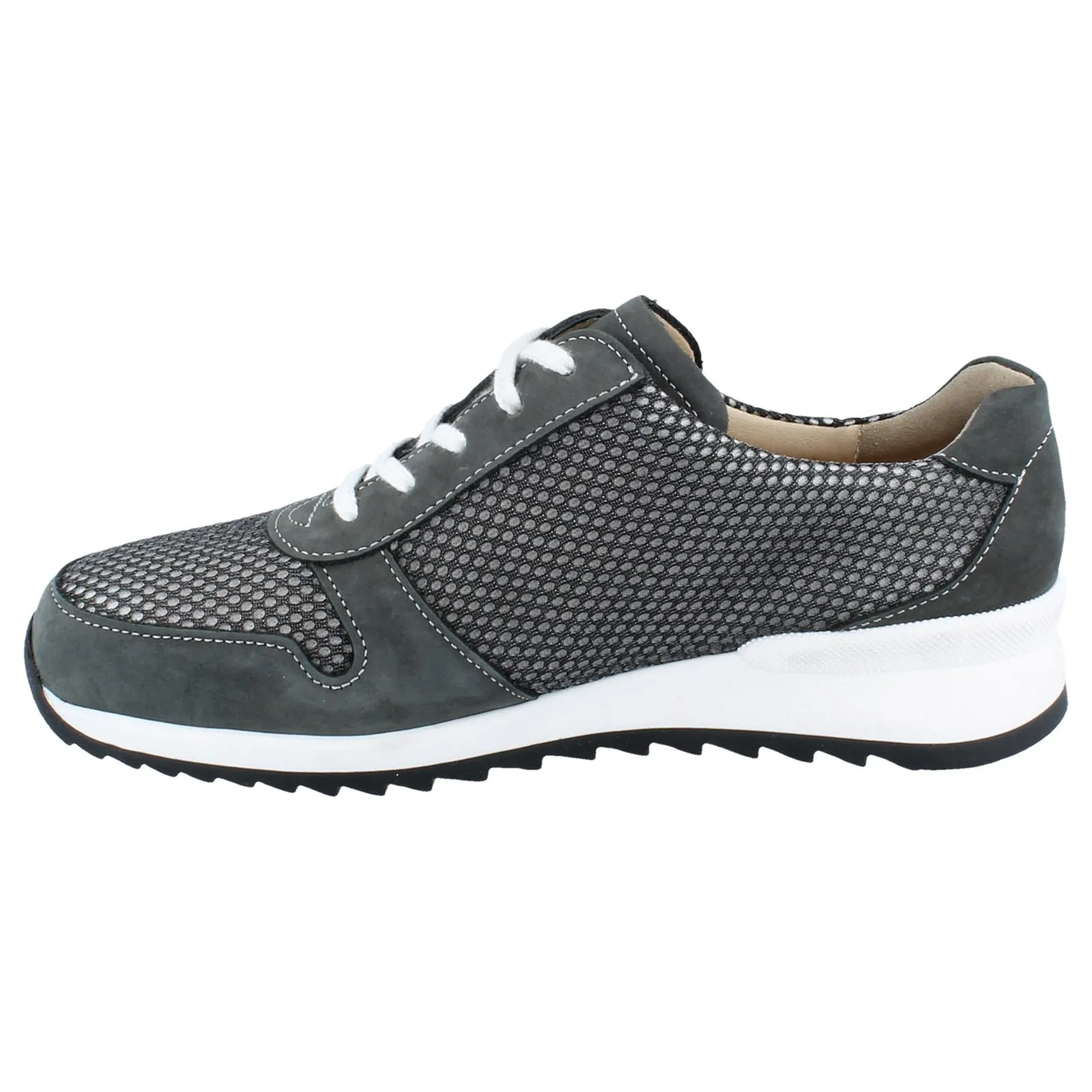 Finn Comfort Sidonia Nubuck Textile Women's Lace Up Shoes